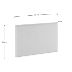 Cabecero Niebla 90x60 cm tela borreguito Beige