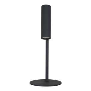 Lampada da tavolo Paris in acciaio nero orientabile