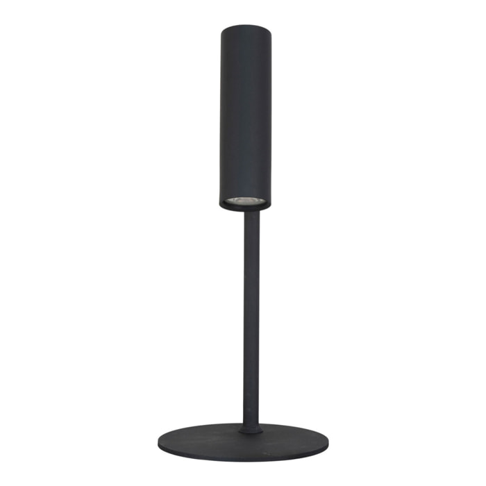 Lampada da tavolo Paris in acciaio nero orientabile