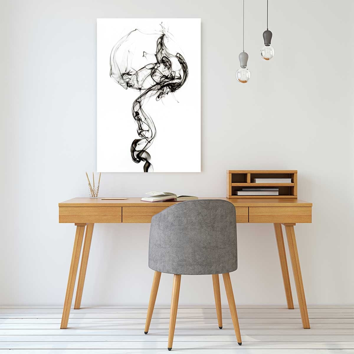 Tableau black smoke medusa Tableau plexiglas