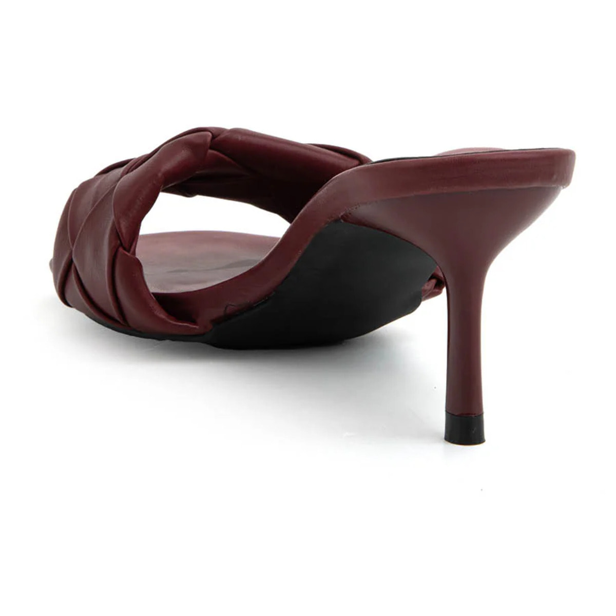 Sabot geometric con tacco a stiletto - VINO