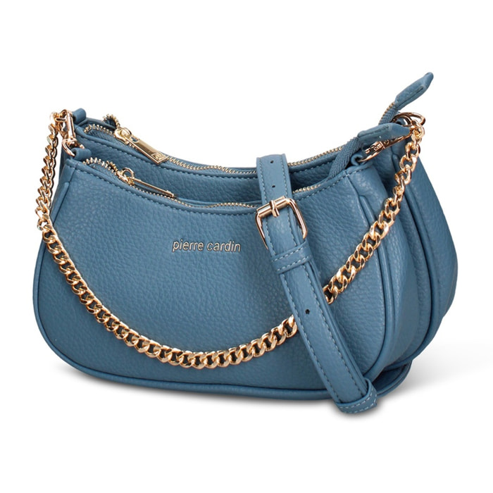 Borsa a tracolla da donna - Modello Novara Pro - Pelle vegana PU - 26.0 x 15.0 x 5.5 cm