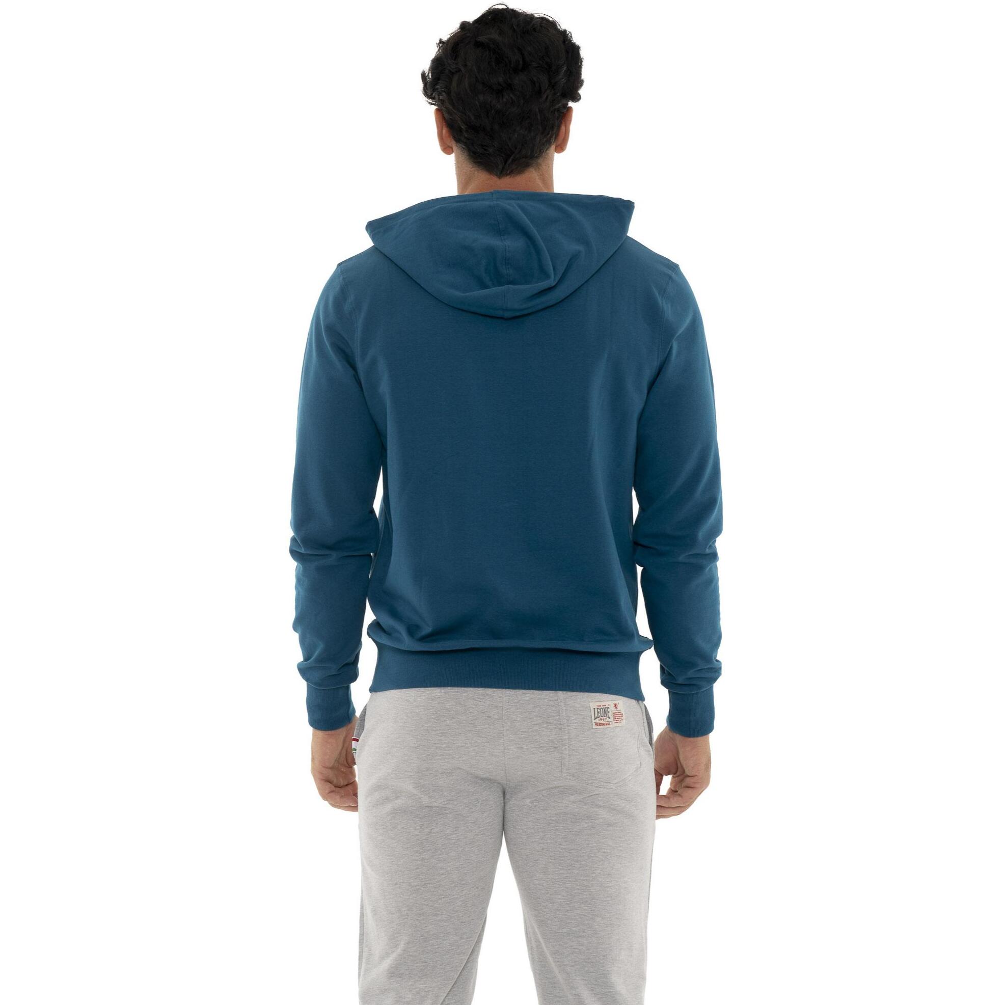 Sudadera de invierno para hombre con capucha y pequeño logo 'Basic'