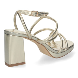 Sandalias de Mujer de fiesta, con tiras entrecruzadas