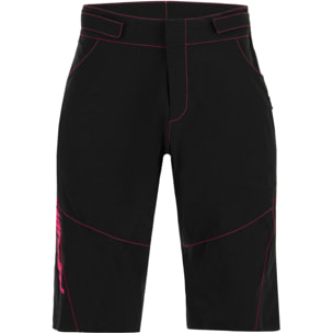 Selva - Short Mtb Femme - Noir-fuchsia - Femme