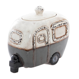 Bombonera Caravana Ceramica 23x12x19 Cm