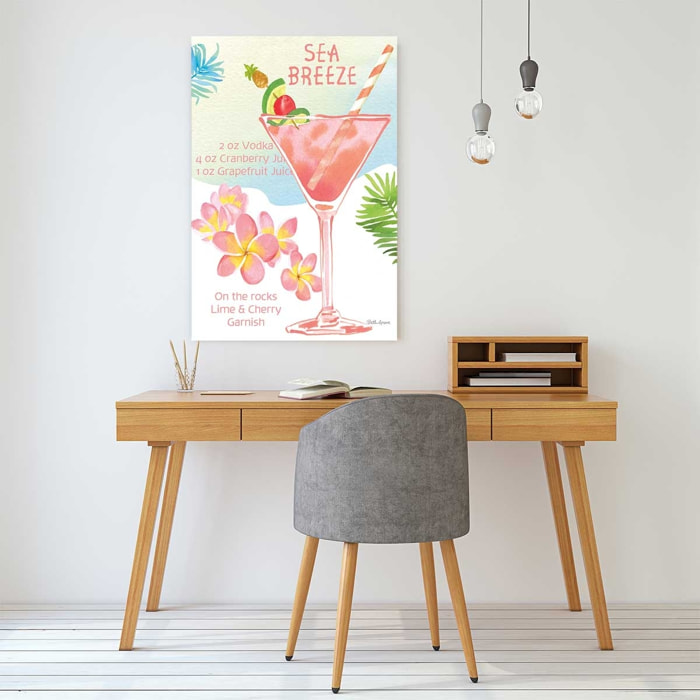 Tableau Sea breeze en aquarelle Tableau alu Dibond