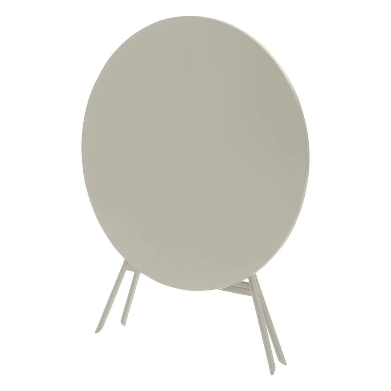 Table de jardin pliante ronde "Greensboro" argile 4 places en acier