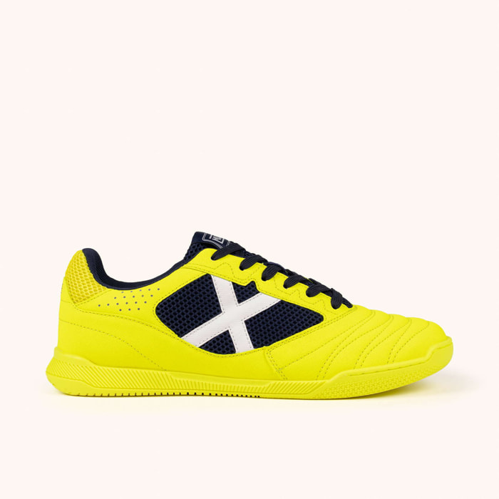 MUNICH DEBUT 07 Zapatillas de Fútbol Sala Profesionales Amarillo Flúor y Marino