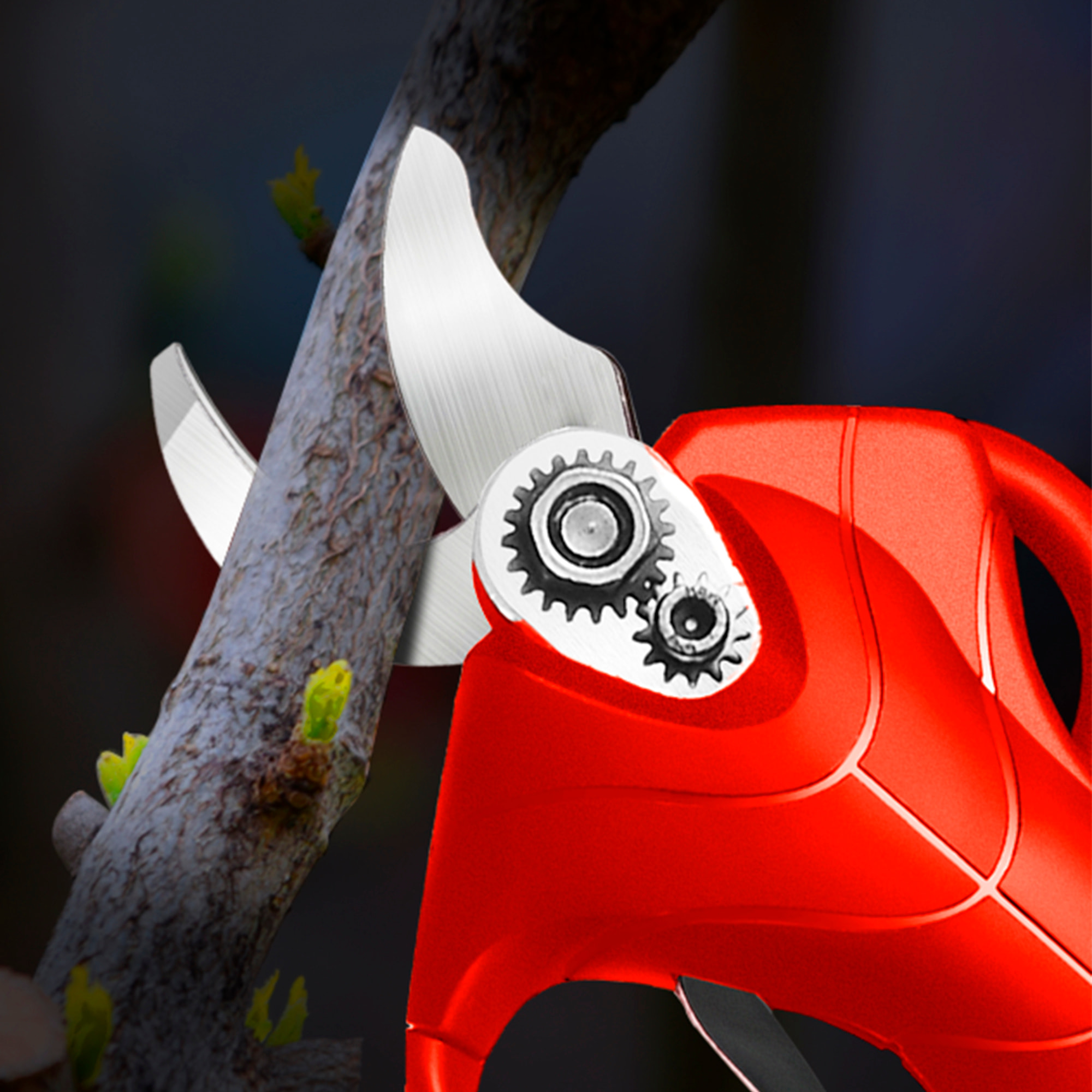 Forbici da potatura elettriche, taglio da 30 mm con 500 W e 8000 mAh.