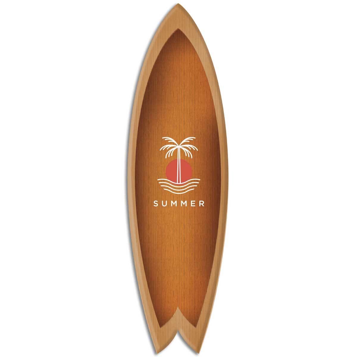Planche de surf deco Summer Lines Tableau alu Dibond