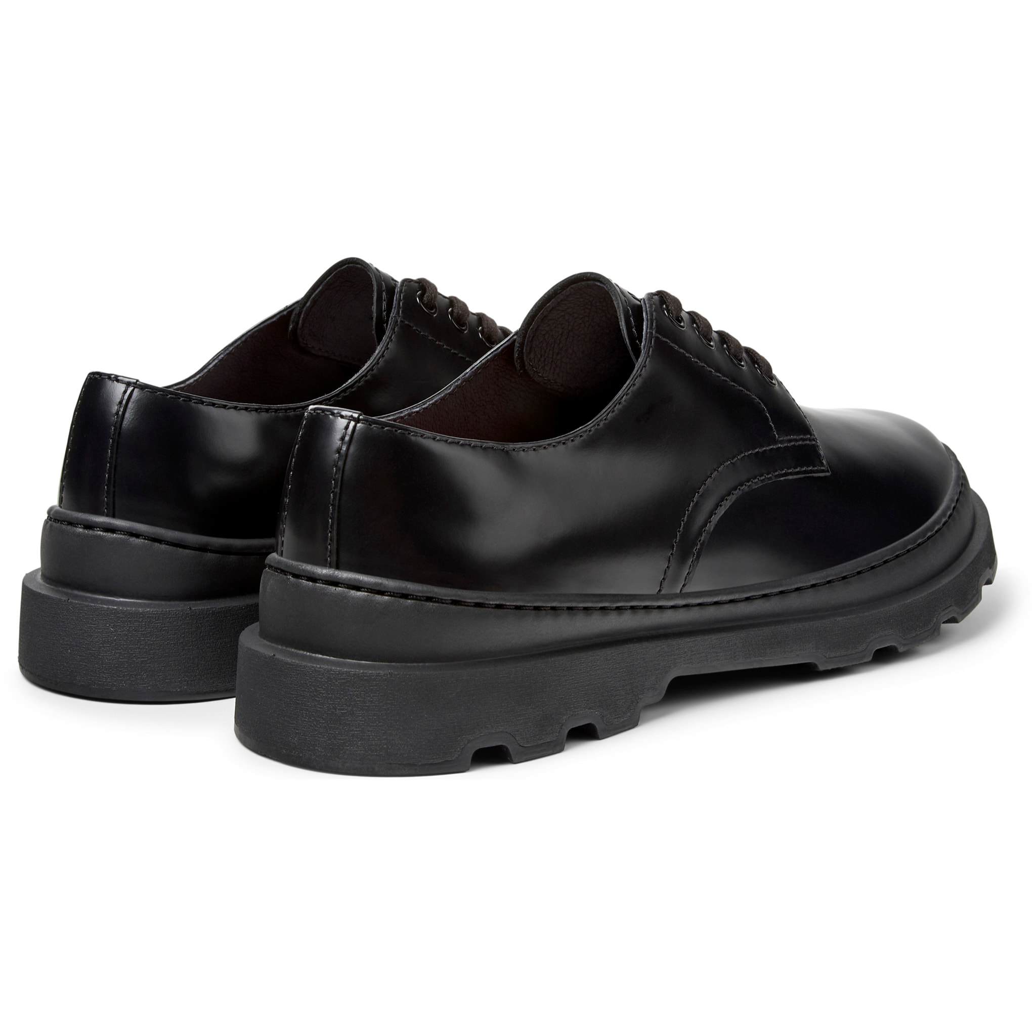 Scarpe stringate - CAMPER Brutus+ - Nero - Pelle liscia