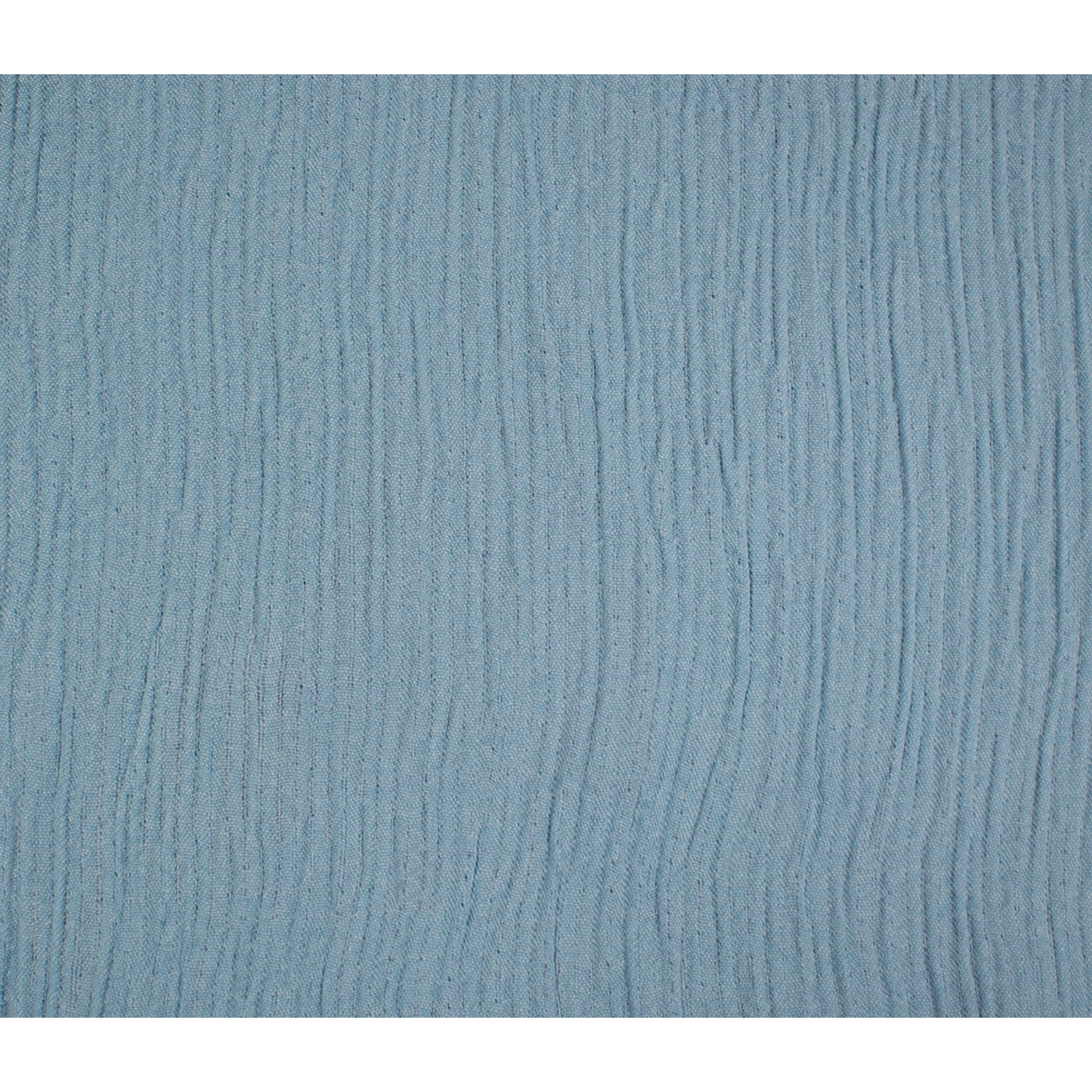 COPRILETTO LETTO MATRIMONIALE AZZURRO MEZZA STAGIONE TINTA UNITA EFFETTO STROPICCIATO