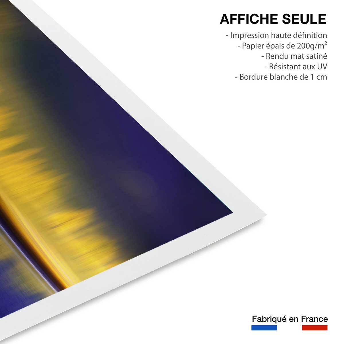 Poster la nuit jaune Affiche seule