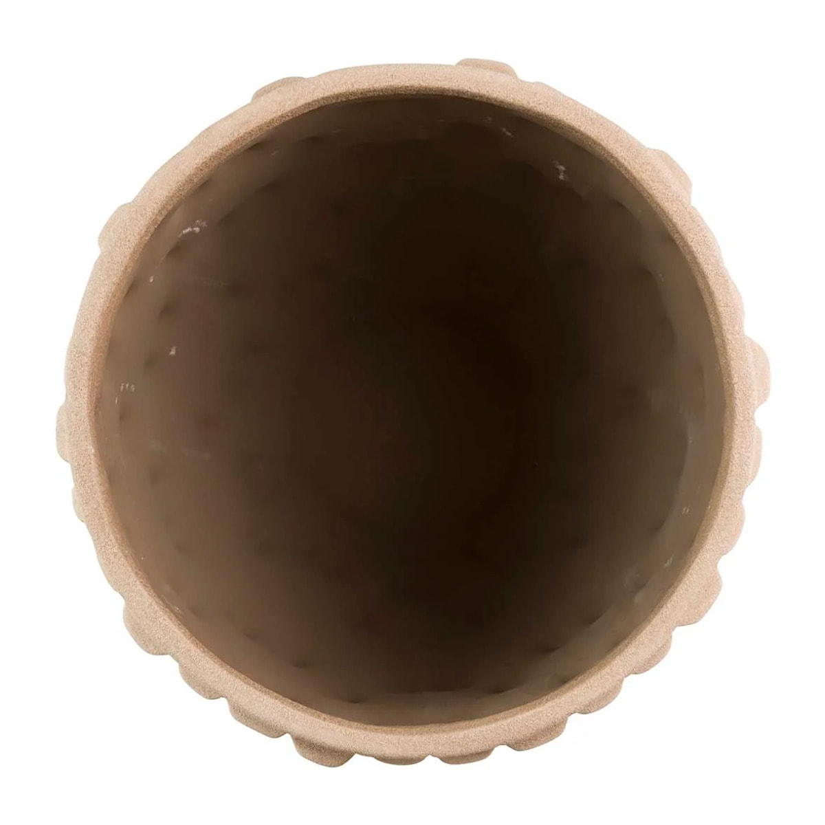 Macetero Cerámica Marrón 32x32x26 Cm