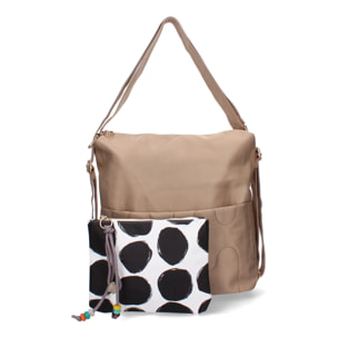 Bolso de hombro de Mujer con dos piezas, compartimento principal con cremallera