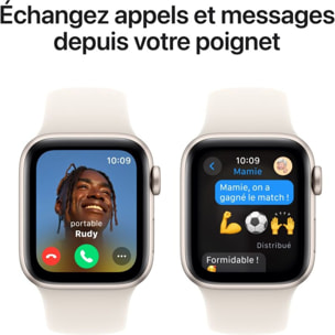 Montre connectée APPLE WATCH SE 40mm Lumière Stellaire S/M