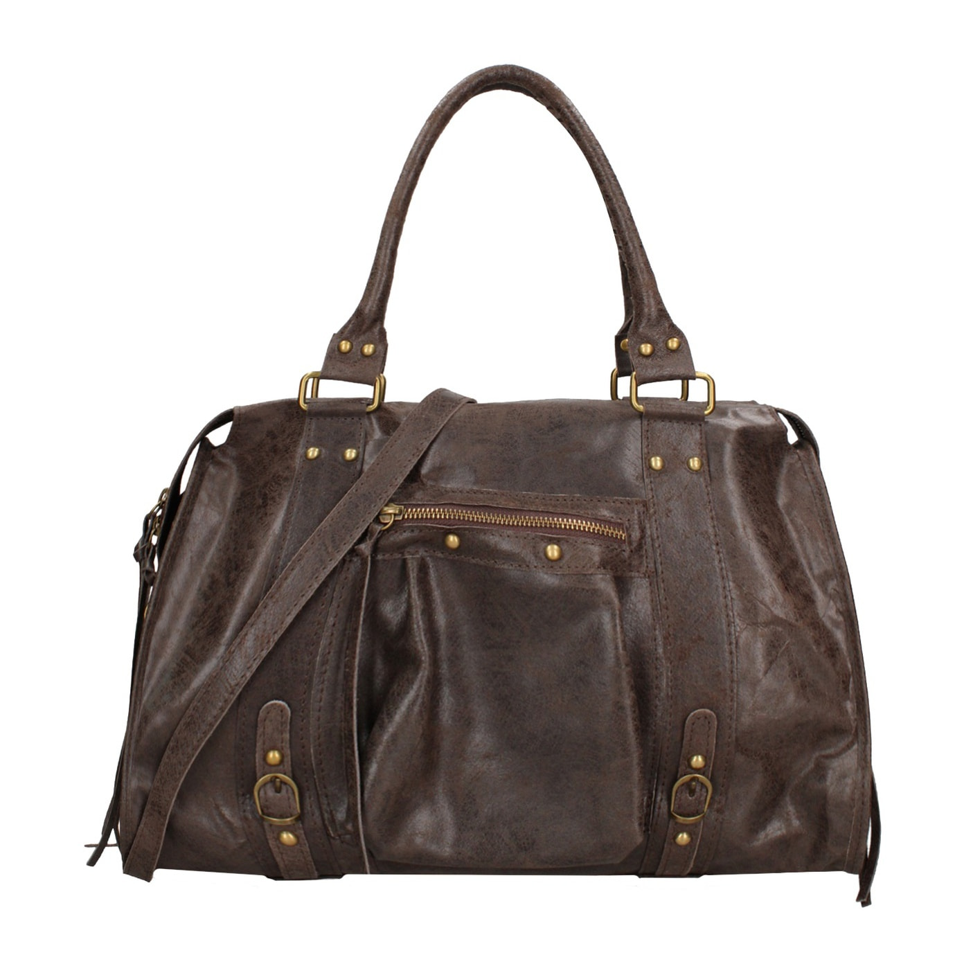 Borsa a spalla da donna - Modello Clara - Vera pelle - 41.0 x 28.0 x 13.0 cm