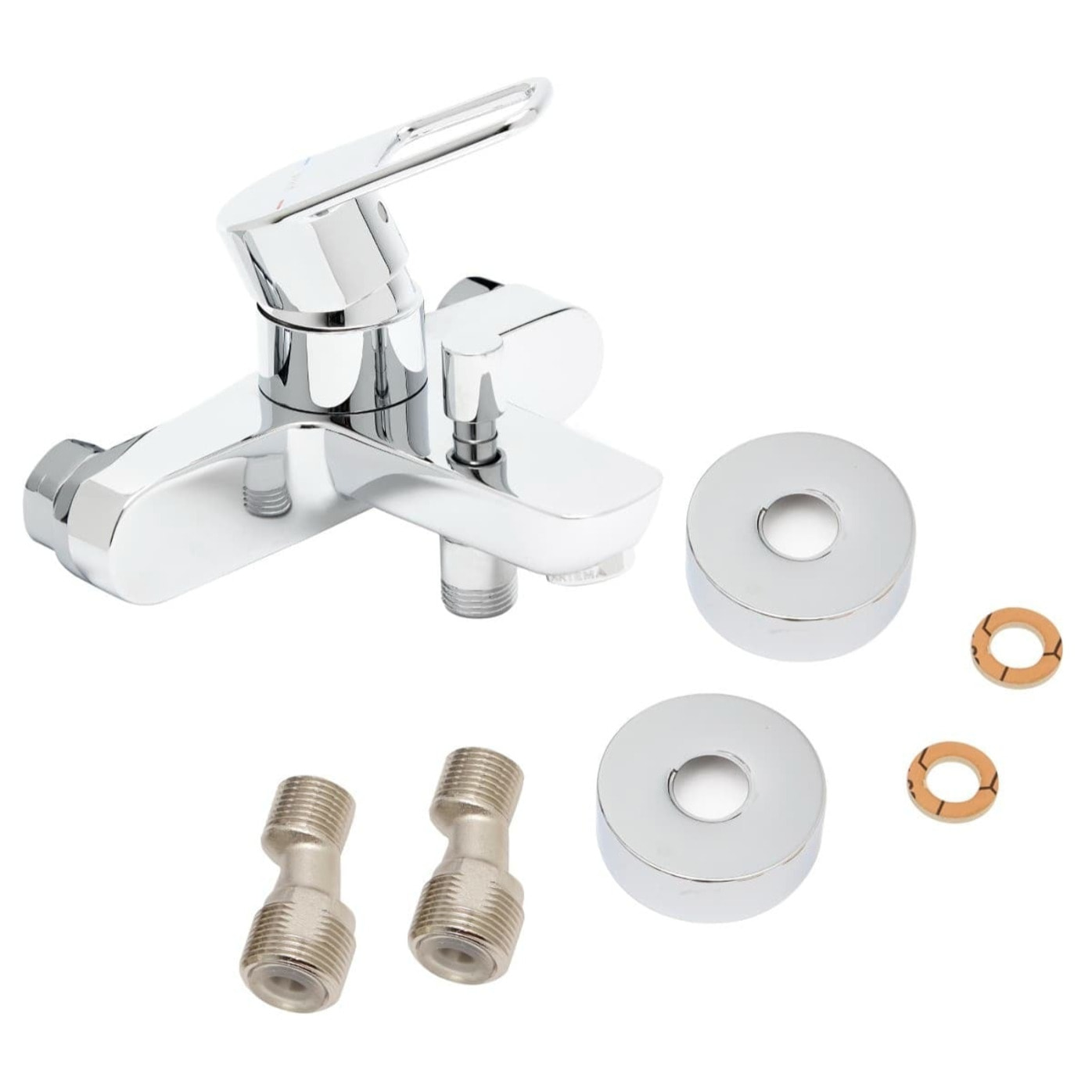 Flow Soft mitigeur bain/douche mural à levier, sans ensemble de douche, chrome (A42948)