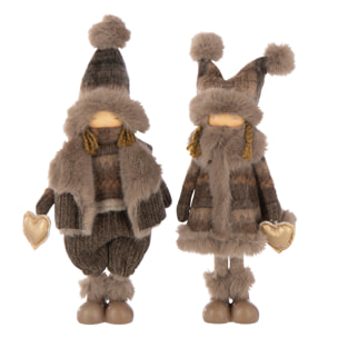 J-Line figurine Garçon + Fille - polyrésine - mix - small - 2 pièces