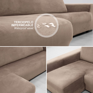 Funda TERCIOPELO ANTI MANCHAS Multi elástica para CHAISE LONGUE modelo VERONICA