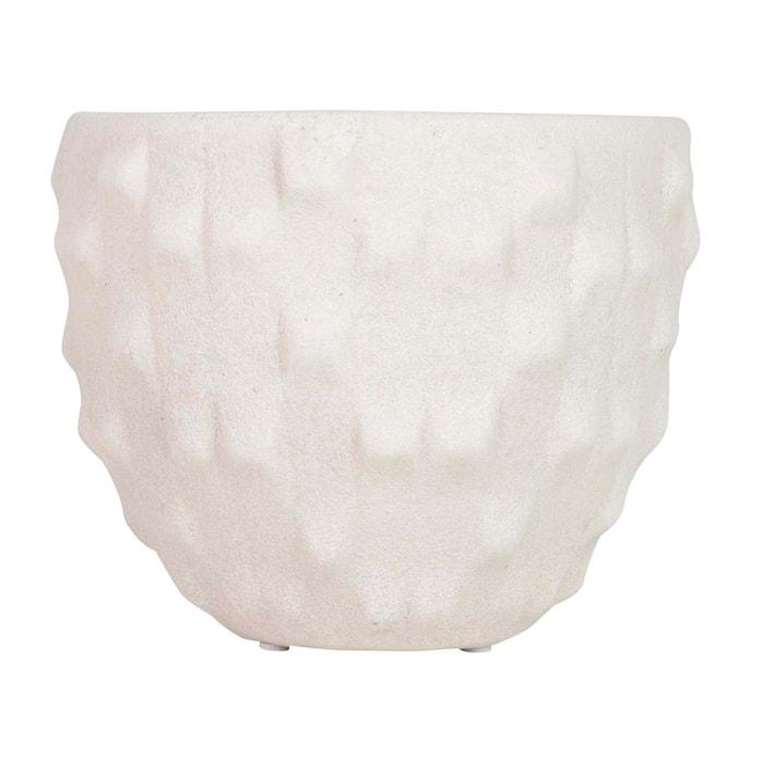 Macetero Cerámica Beige 20x20x18 Cm