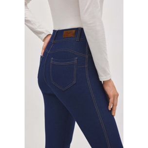 Jeans a zampa elasticizzati blu navy
