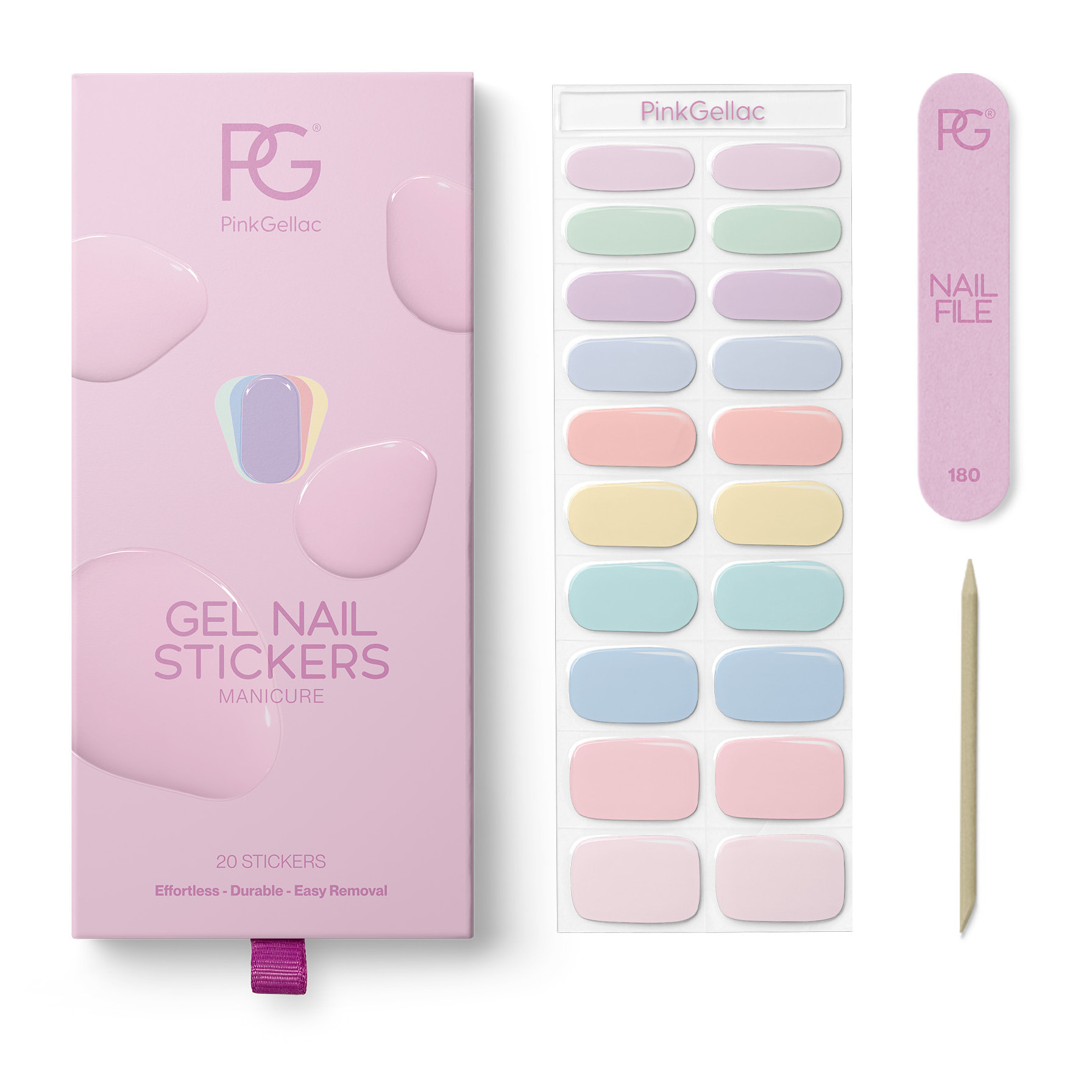 Stickers gel - 0002 Pastel Party