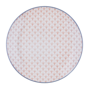 Assiette PATTERN Ø21cm - 6 pièces - Pastel