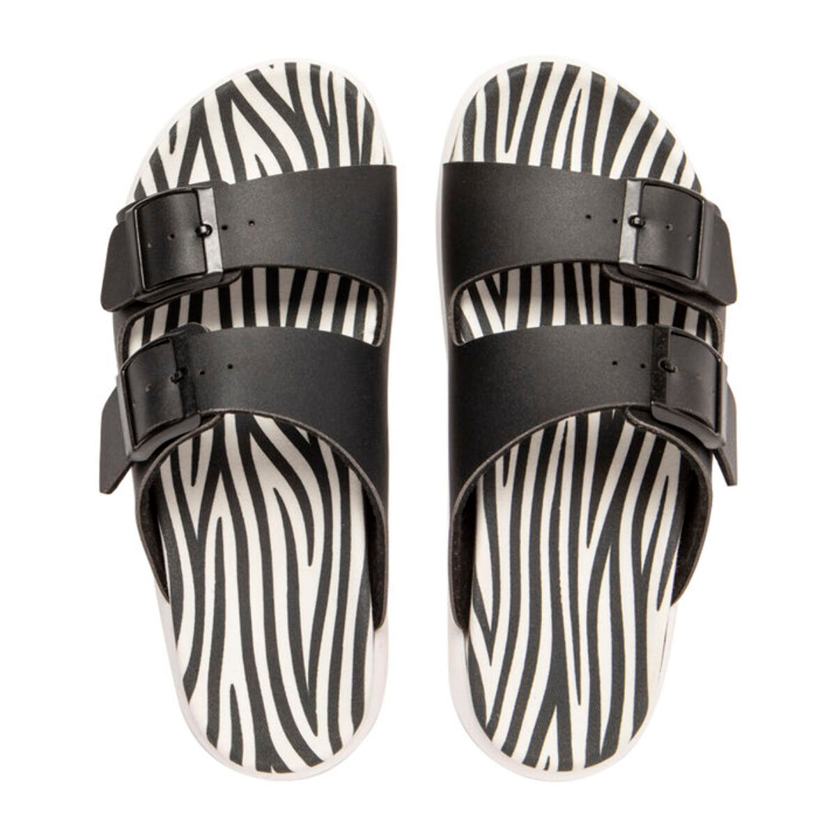 Sandalias Vegtus Tanami Stripes White / Black