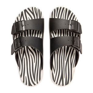 Sandalias Vegtus Tanami Stripes White / Black