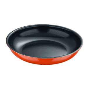 juego de 2 sartenes ø22ø26cm aluminio prensado 2 colores + mango desmontable