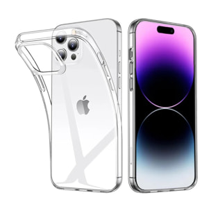 Coque iPhone 14 Pro souple en silicone transparente