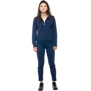 Leone Basic sin sudadera de mujer con cuello y cremallera