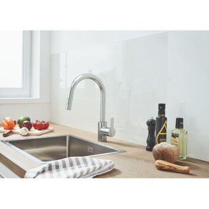 GROHE Feel Mitigeur monocommande Evier Supersteel 31486DC1