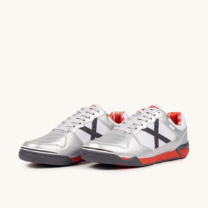 MUNICH ONE 79 Zapatillas de Fútbol Sala Plateadas Ultra Ligeras