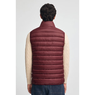 Chaleco ultralight granate con logo Rigby Go