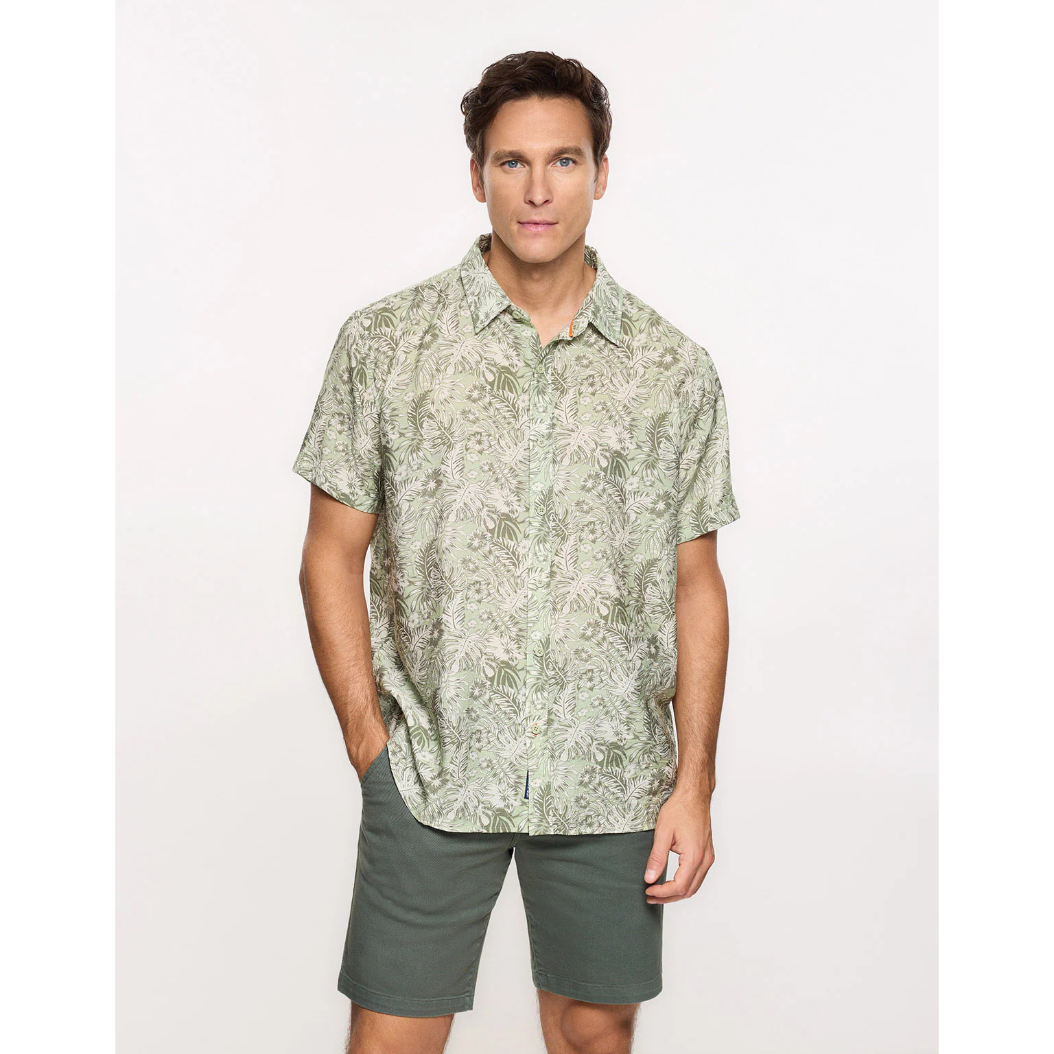 Camisa Manga Corta Verde - Westor