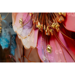 DIPINTO SU TELA LACCATO NARCY -A- C/CORNICE CM 82X4X82