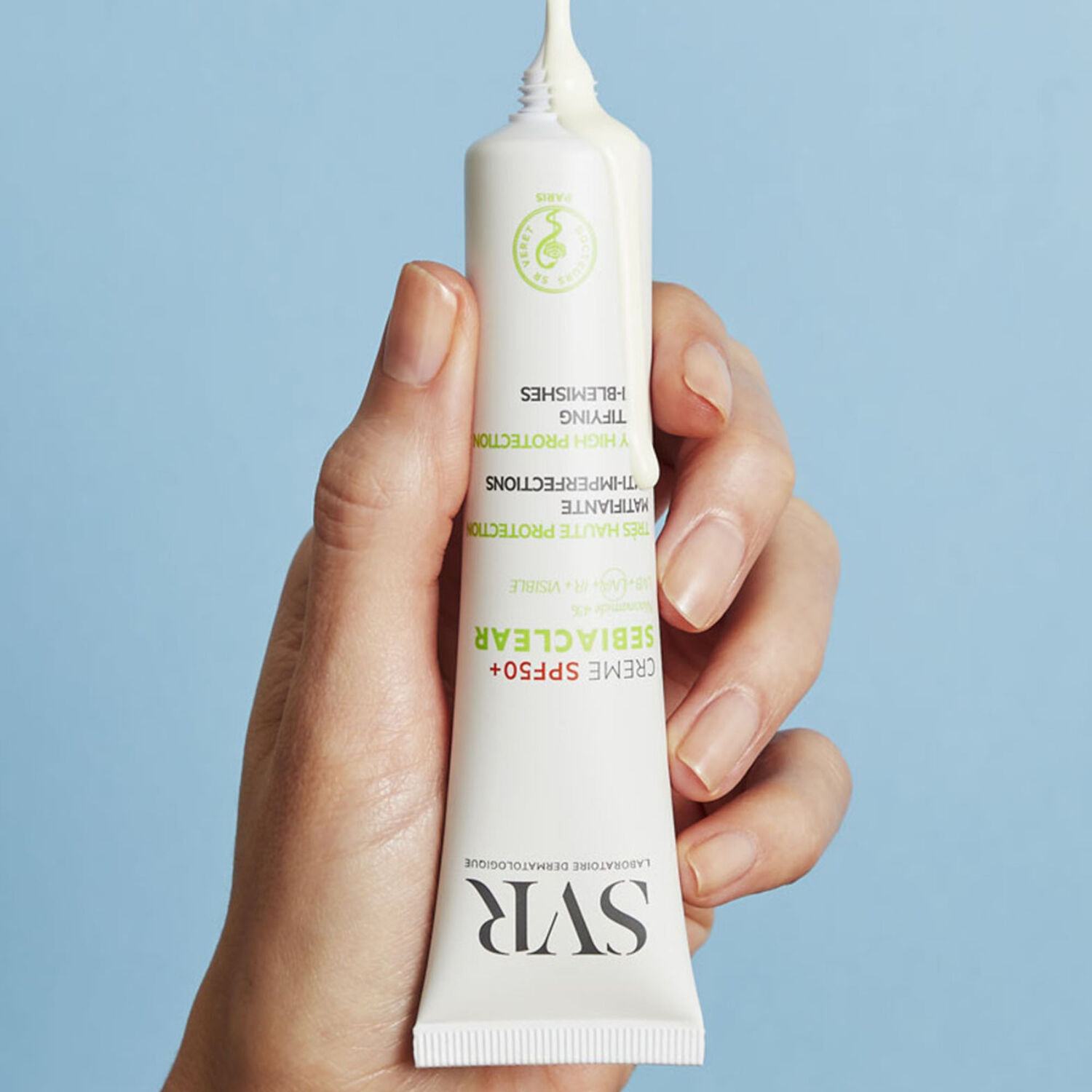Sebiaclear - Crème Très Haute Protection SPF50+ Matifiante, Anti-Imperfections 40 ml
