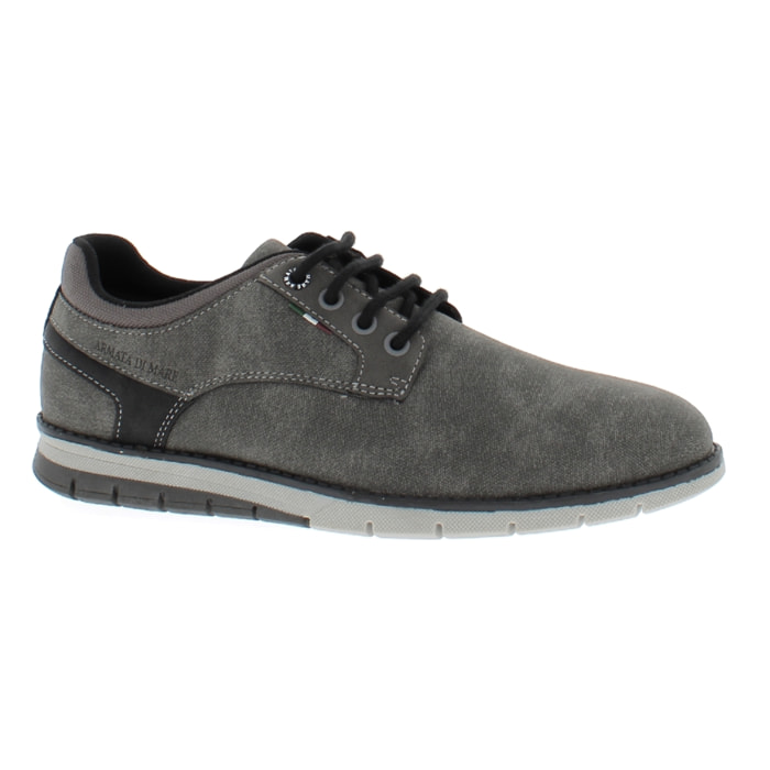 Armata di Mare Scarpe Uomo Scarponcino Casual Stringate con Soletta Rimovibile in Memory Foam AMU W24L637 Grey