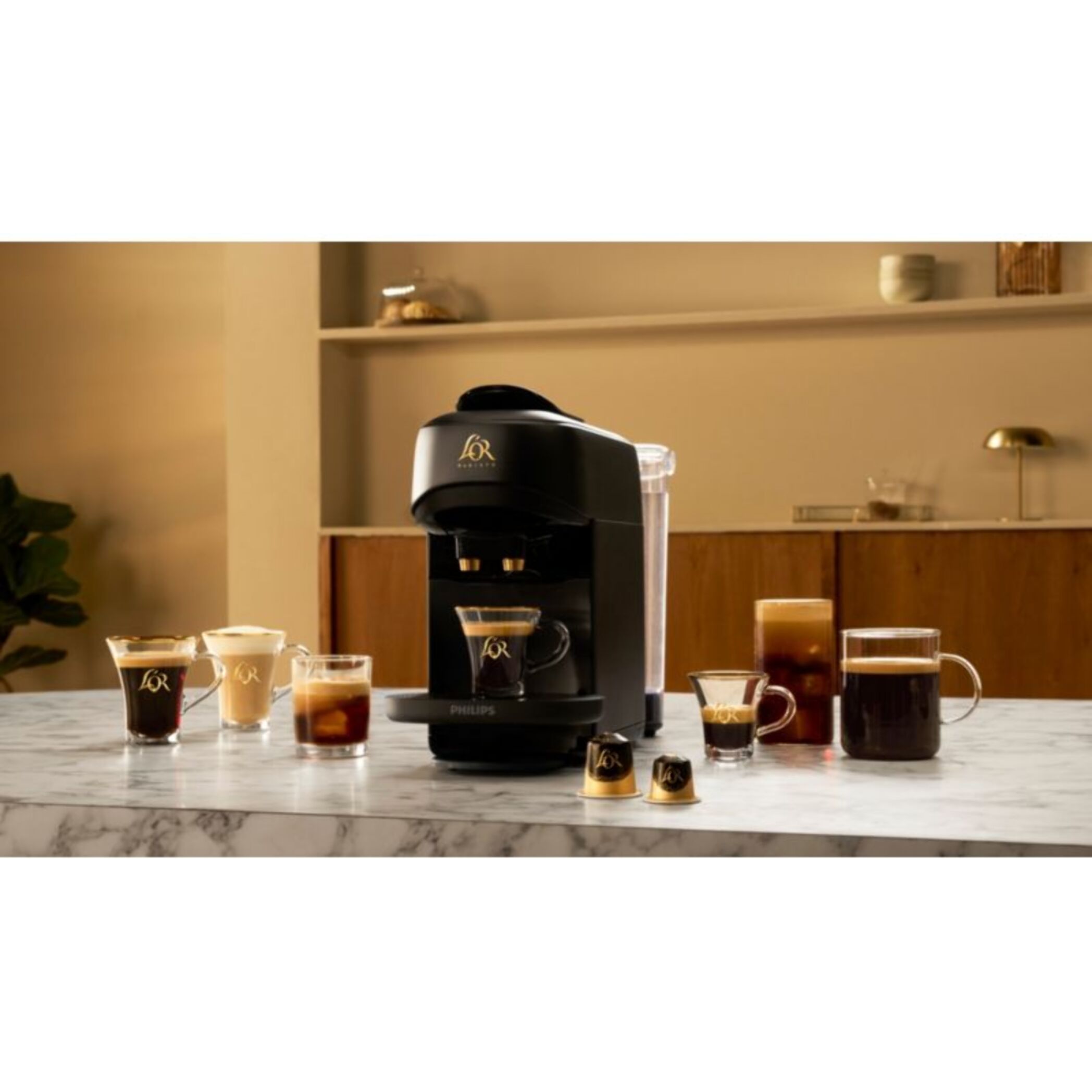 Cafetière à dosette PHILIPS L'Or Barista Absolu LM9512/60 – Cafés chauds ou glacés