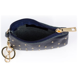 Bellosguardo Monedero Mujer. De piel auténtica acabado Dollaro con detalles metálicos.