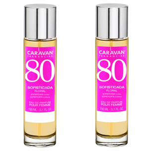 Caravan fragancias set de 2 frascos perfume de mujer nº80, de 150 ml
