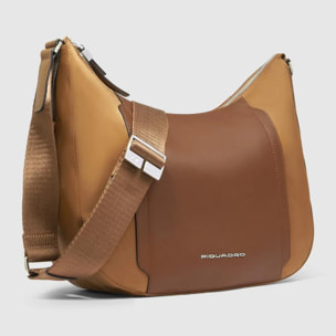 Piquadro Borsa tracolla porta iPad®mini con protezione RFID e tasca per Piquadro Smart Tracker