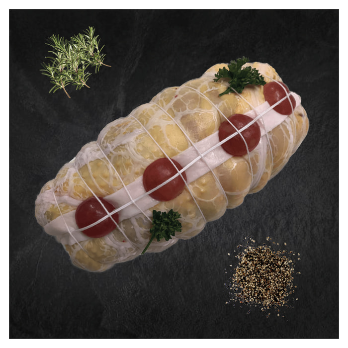 Rôti de pintade farci raisin cognac 850g - France