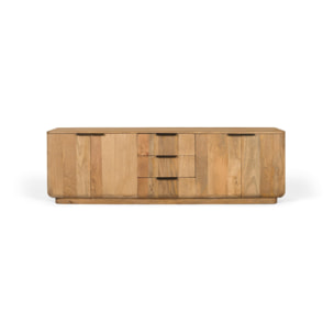 Mueble TV de Madera de Mango 180 Cm Estilo Rústico Moderno