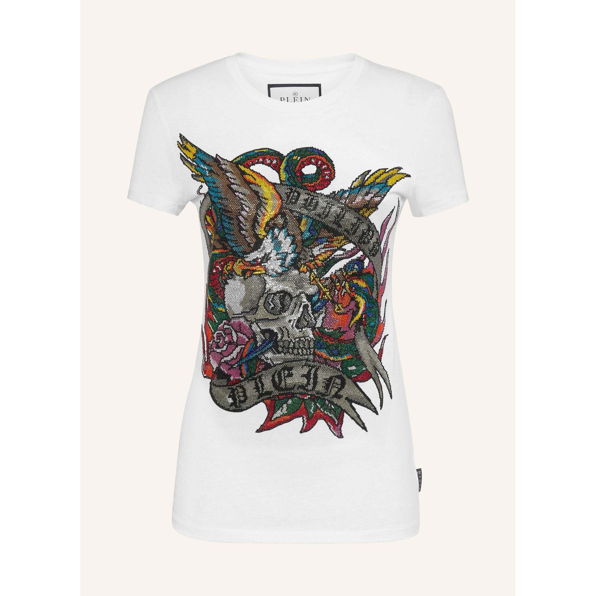 PHILIPP PLEIN T-Shirt Round Neck TATTOO