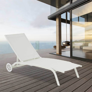 Set 2 Tumbonas – Aluminio y textilene gris