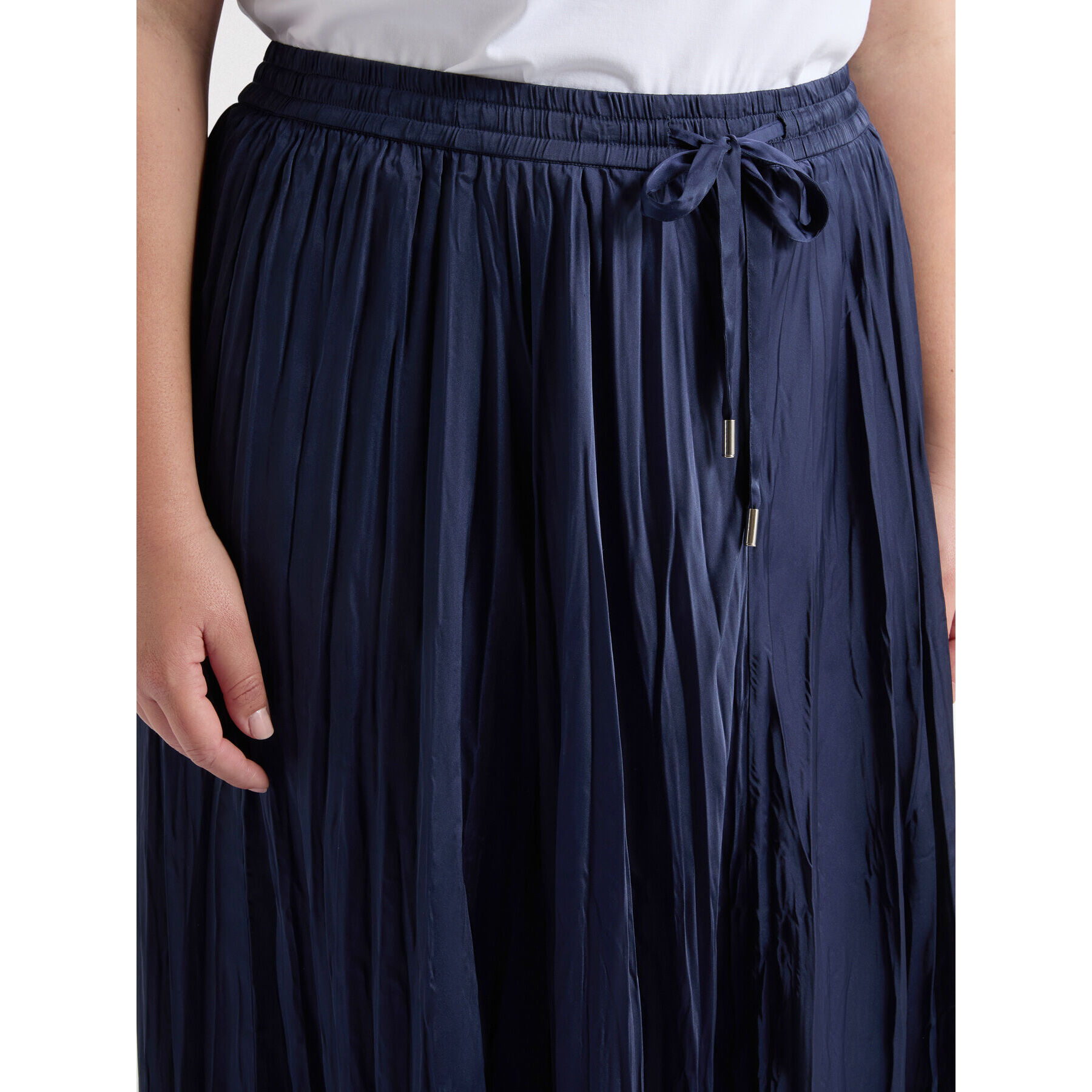 Fiorella Rubino - Falda larga de raso - Azul